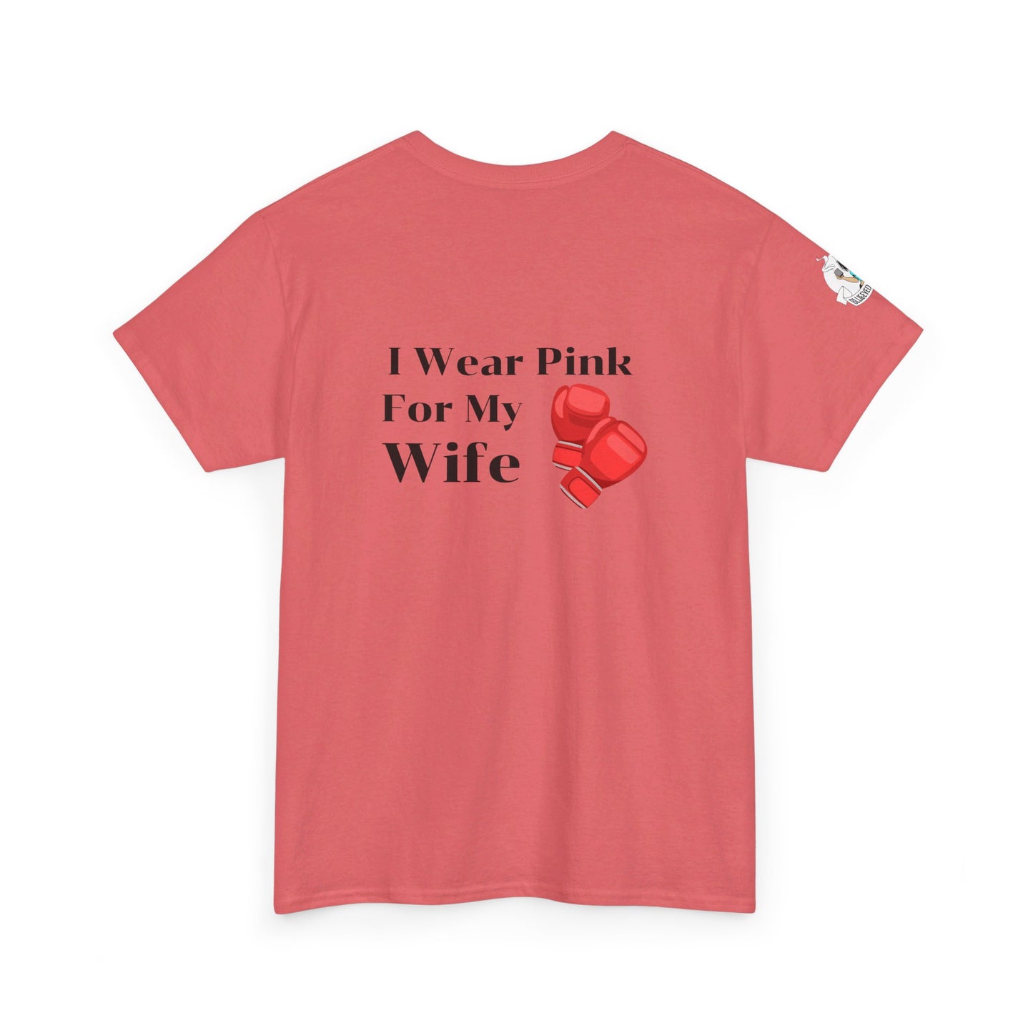 Breast Cancer Fight for Wife Unisex Heavy Cotton Tee