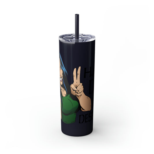 Skinny Tumbler with Straw, 20oz