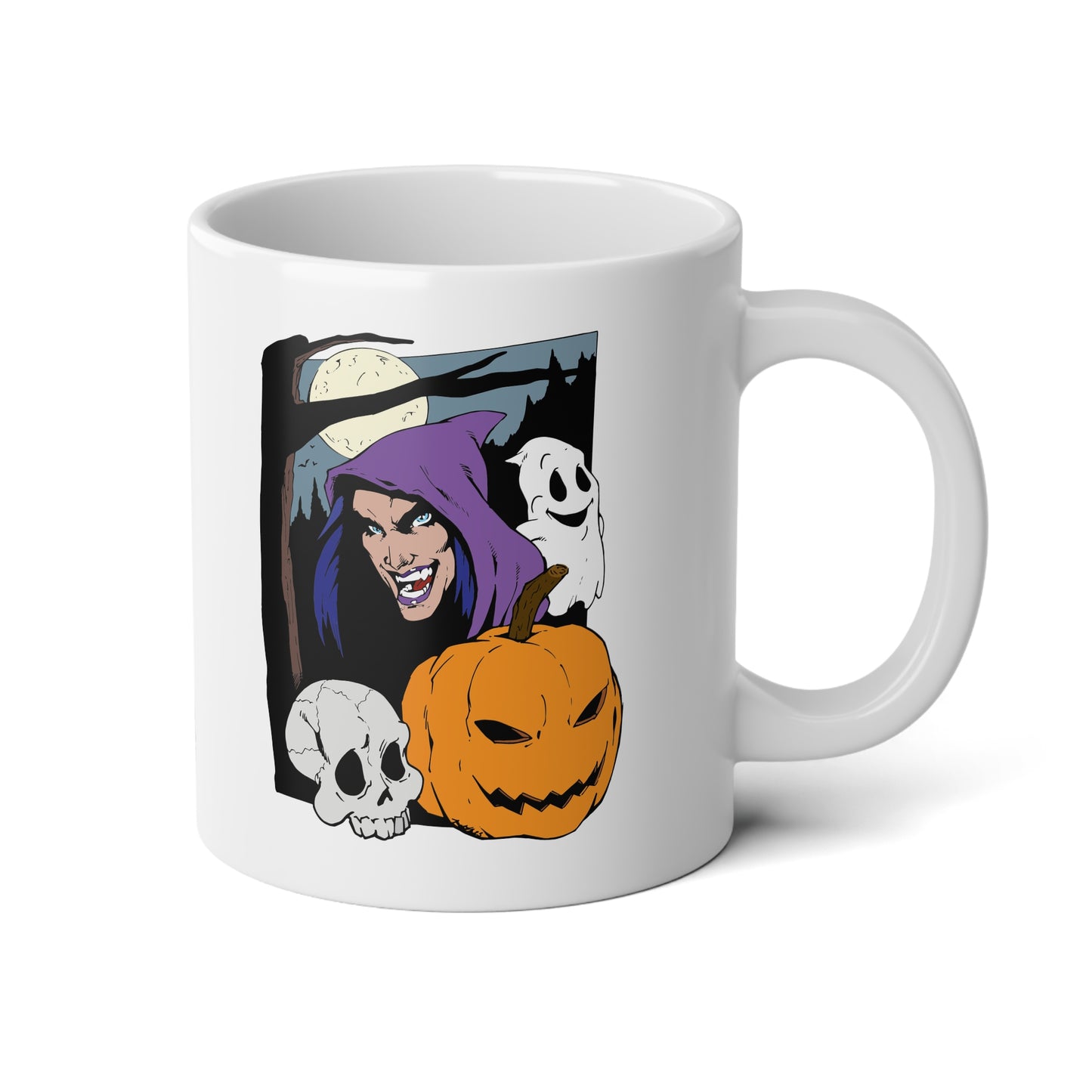 Halloween Hag Whit Coffee Jumbo Mug, 20oz