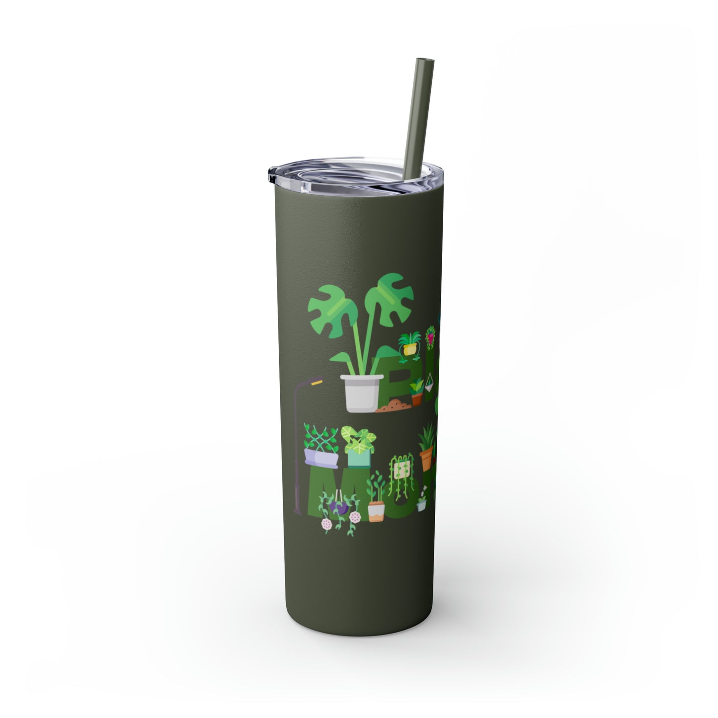 Skinny Tumbler with Straw, 20oz