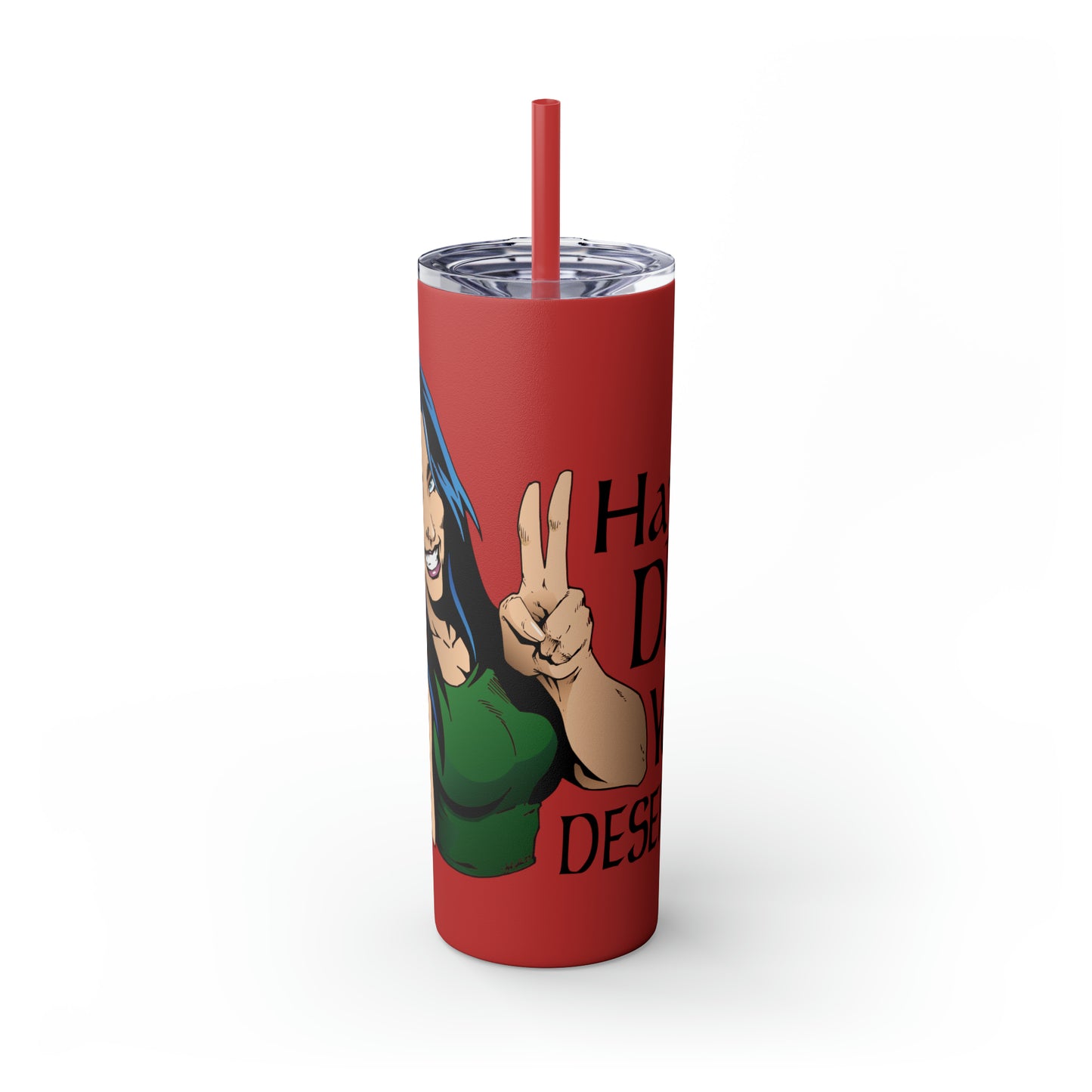 Skinny Tumbler with Straw, 20oz