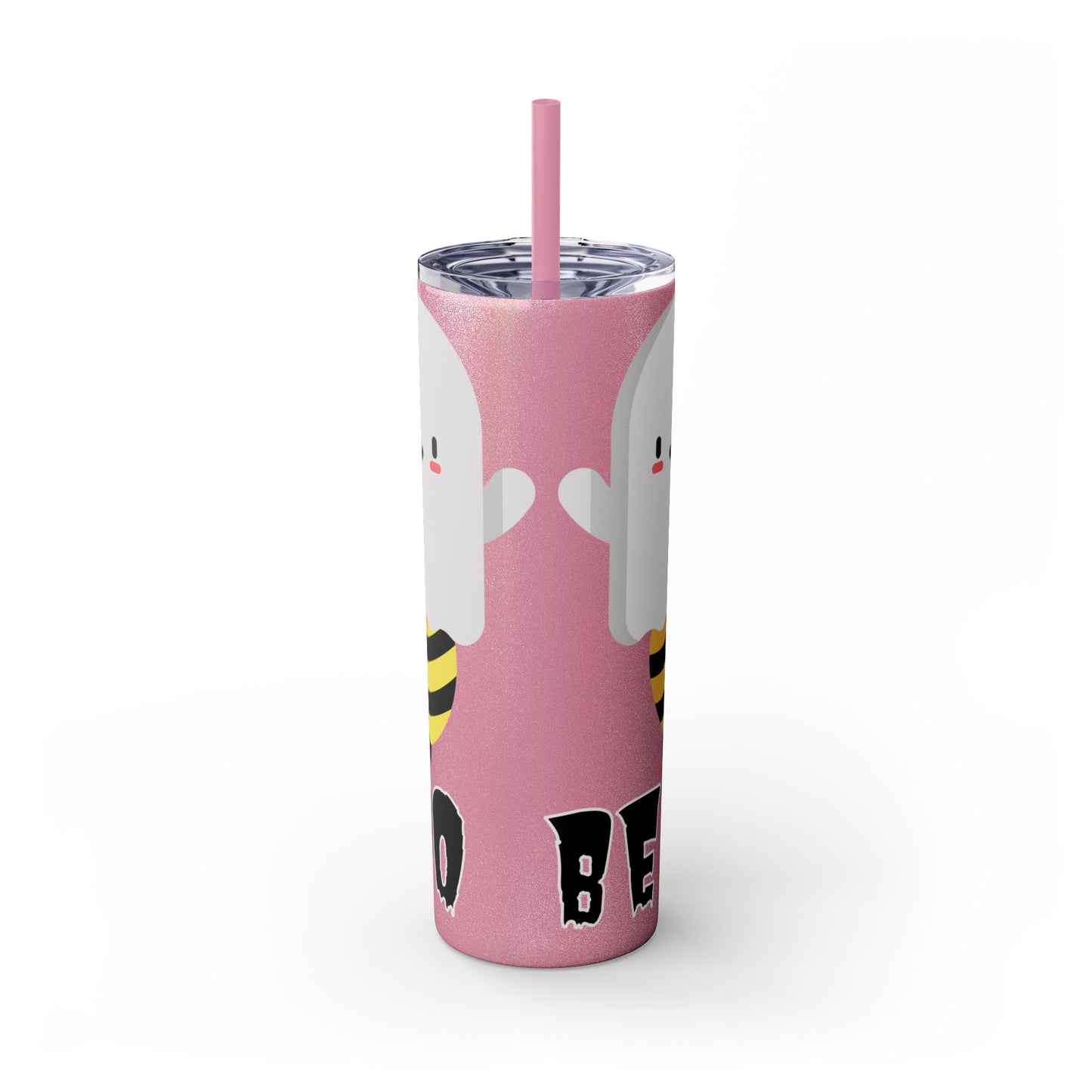 Boo Bees Skinny Tumbler with Straw, 20oz