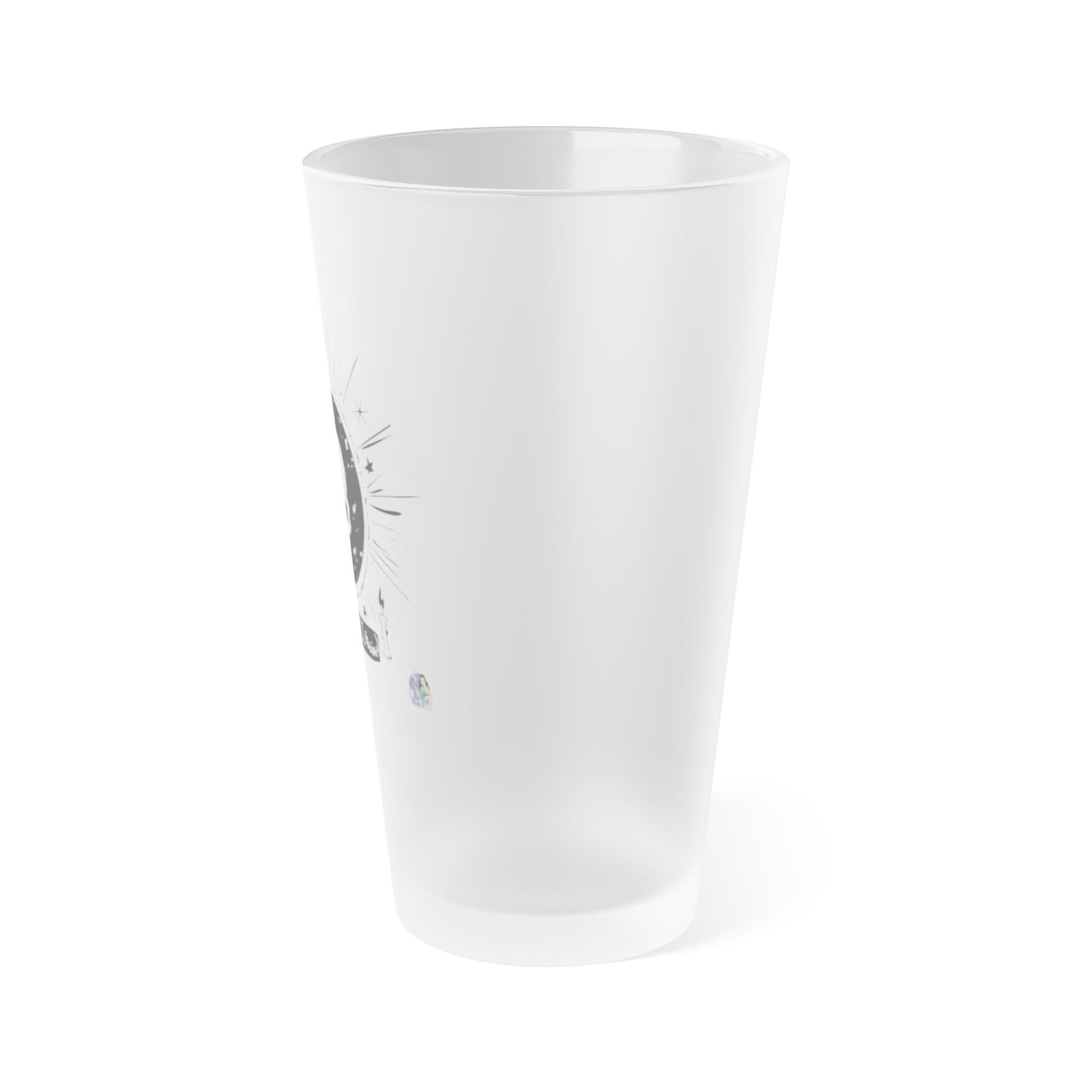 Skull design Frosted Pint Glass, 16oz