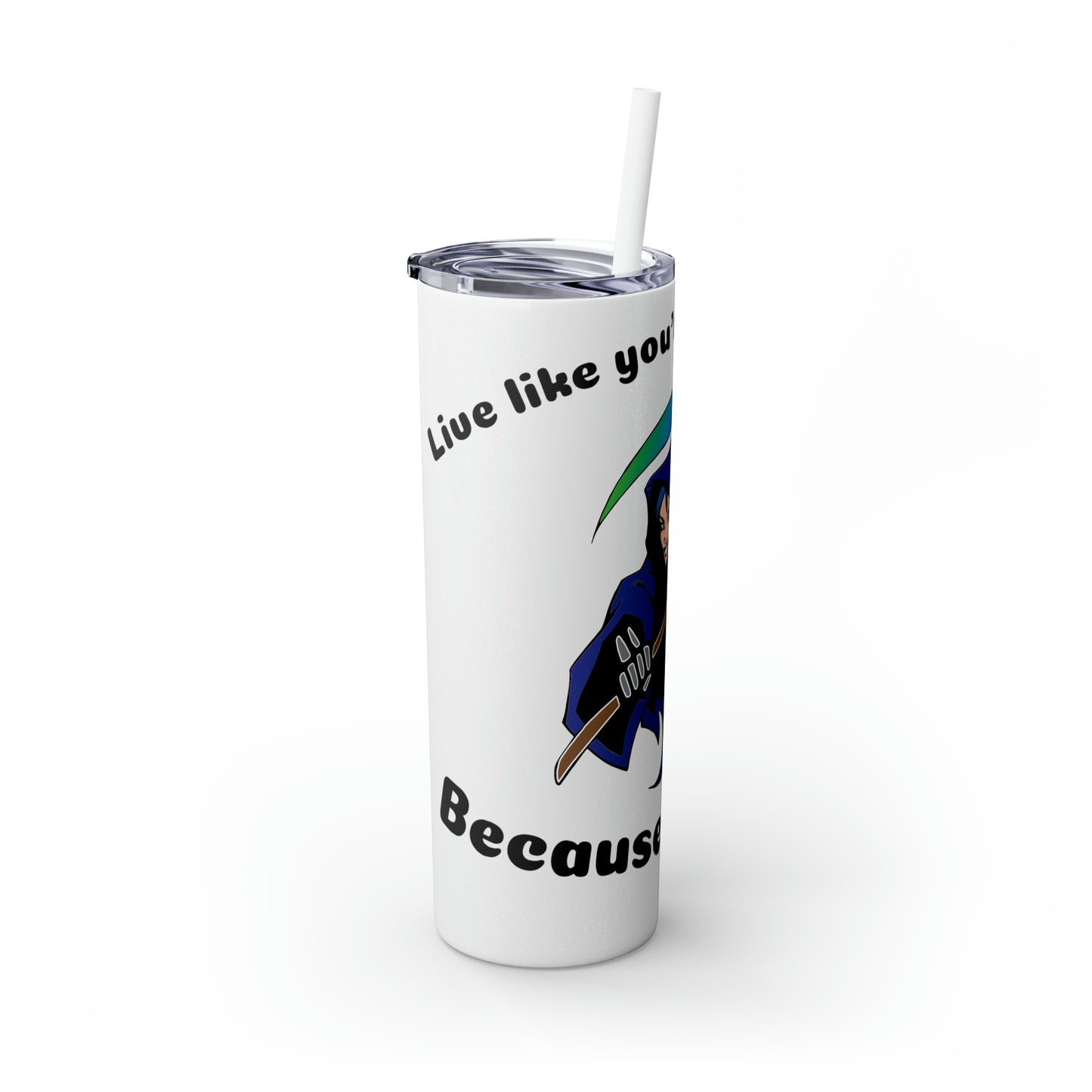 Skinny Tumbler with Straw, 20oz