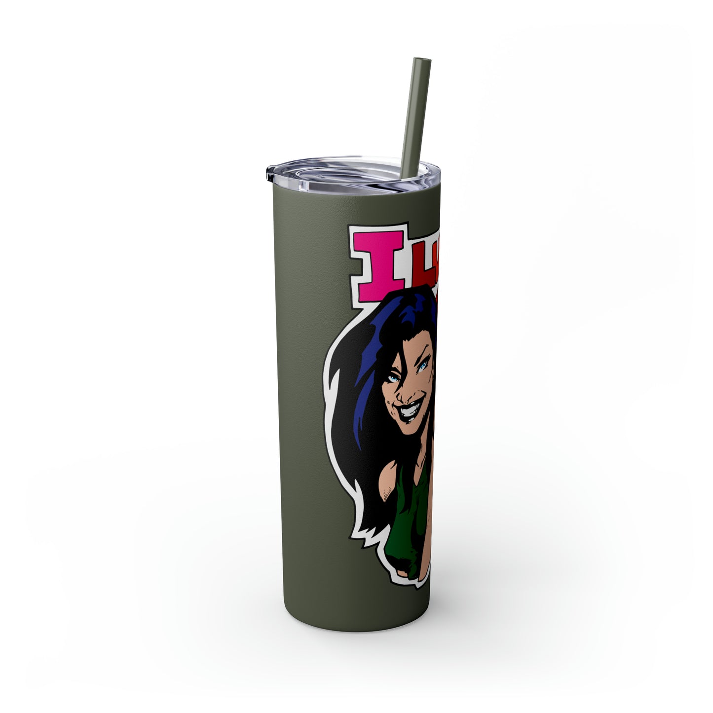 Skinny Tumbler with Straw, 20oz