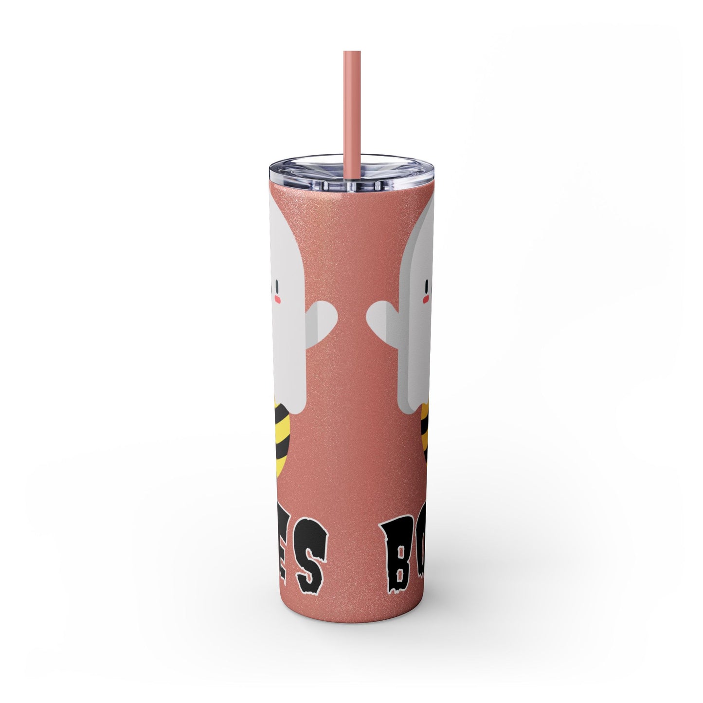 Boo Bees Skinny Tumbler with Straw, 20oz