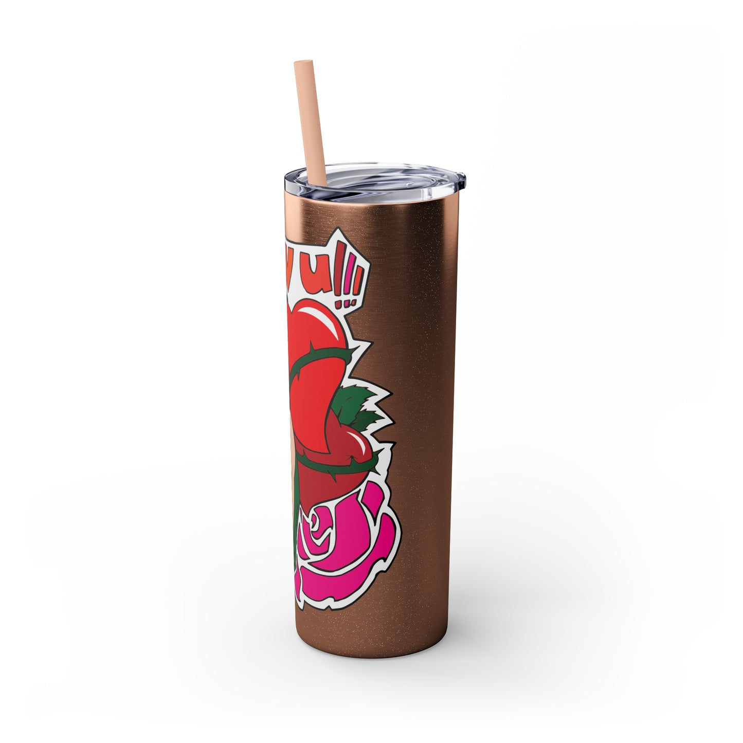 Skinny Tumbler with Straw, 20oz