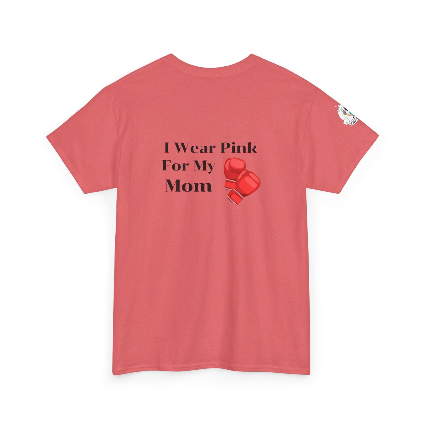 Breast Cancer Fight for Mom Unisex Heavy Cotton Tee