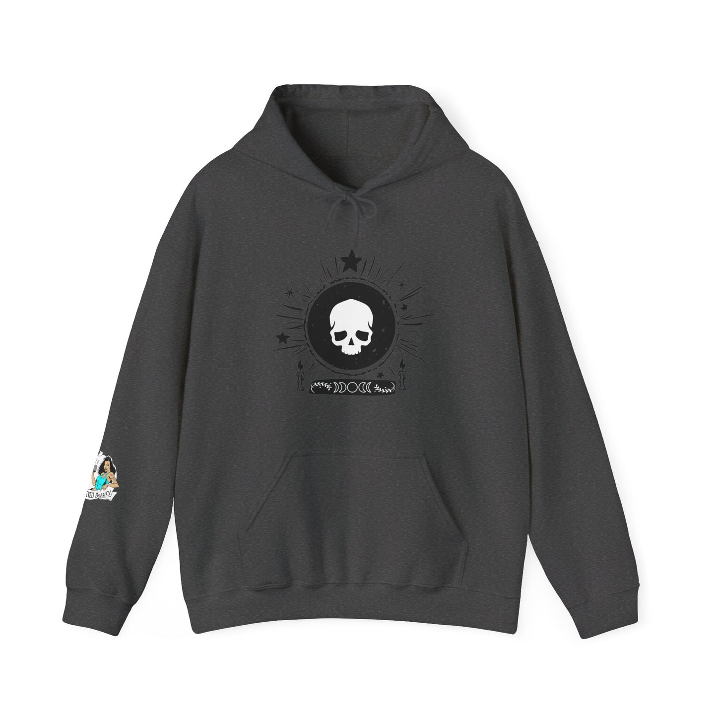 Skull Design Unisex Heavy Blend™ Hooded Sweatshirt