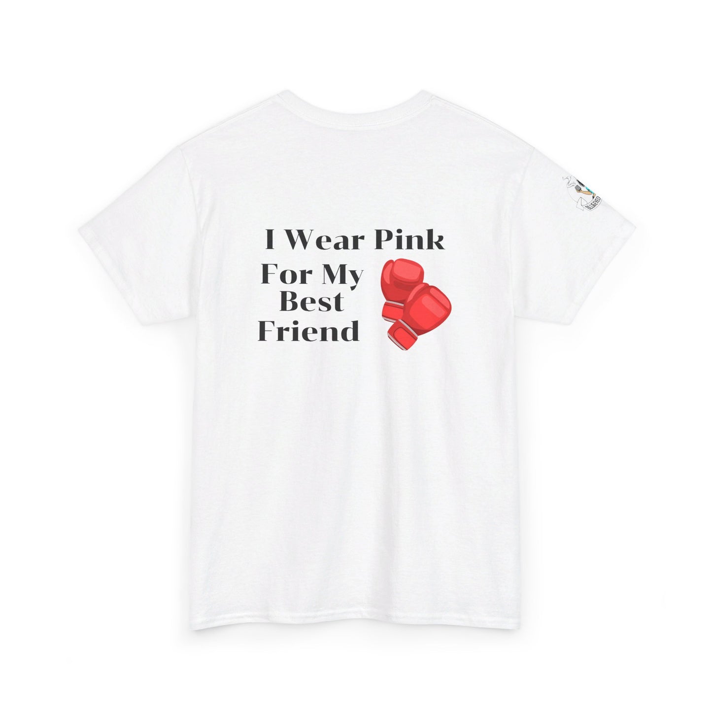 Breast Cancer Fight for Best Friend Unisex Heavy Cotton Tee