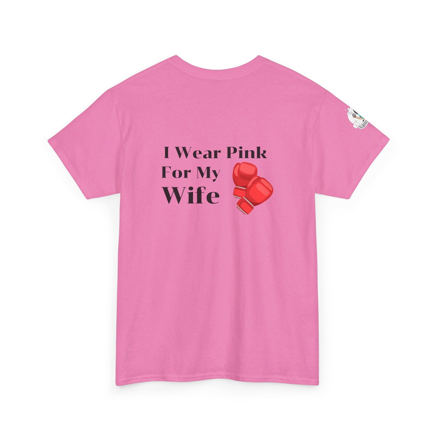 Breast Cancer Fight for Wife Unisex Heavy Cotton Tee