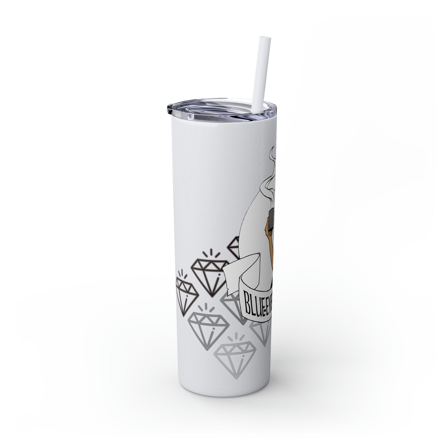 Skinny Tumbler with Straw, 20oz