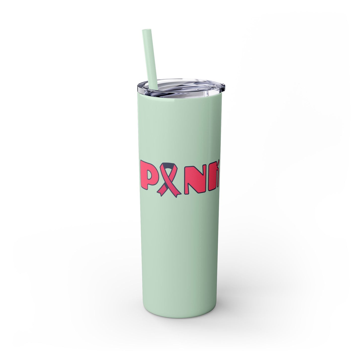 Breast Cancer Awareness Skinny Tumbler with Straw, 20oz