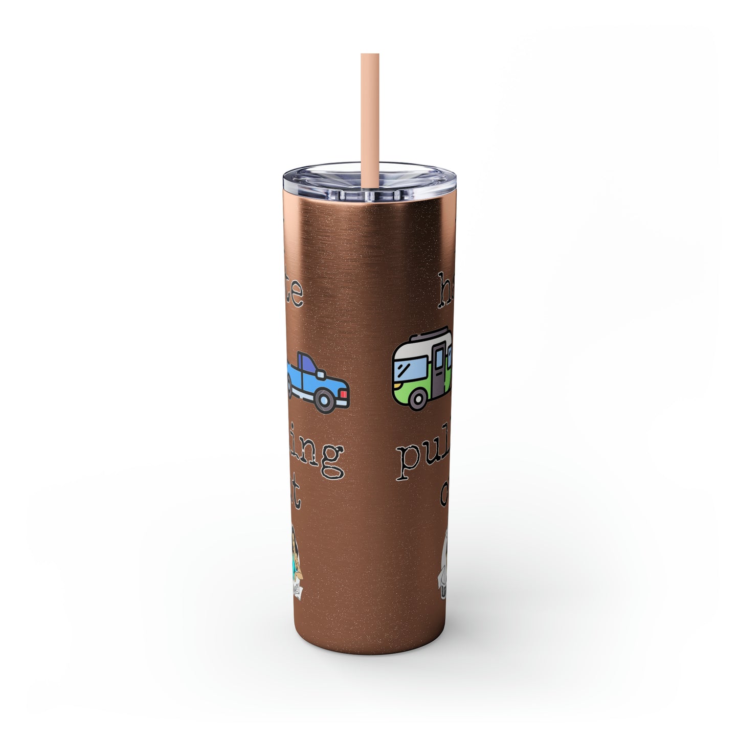 Skinny Tumbler with Straw, 20oz