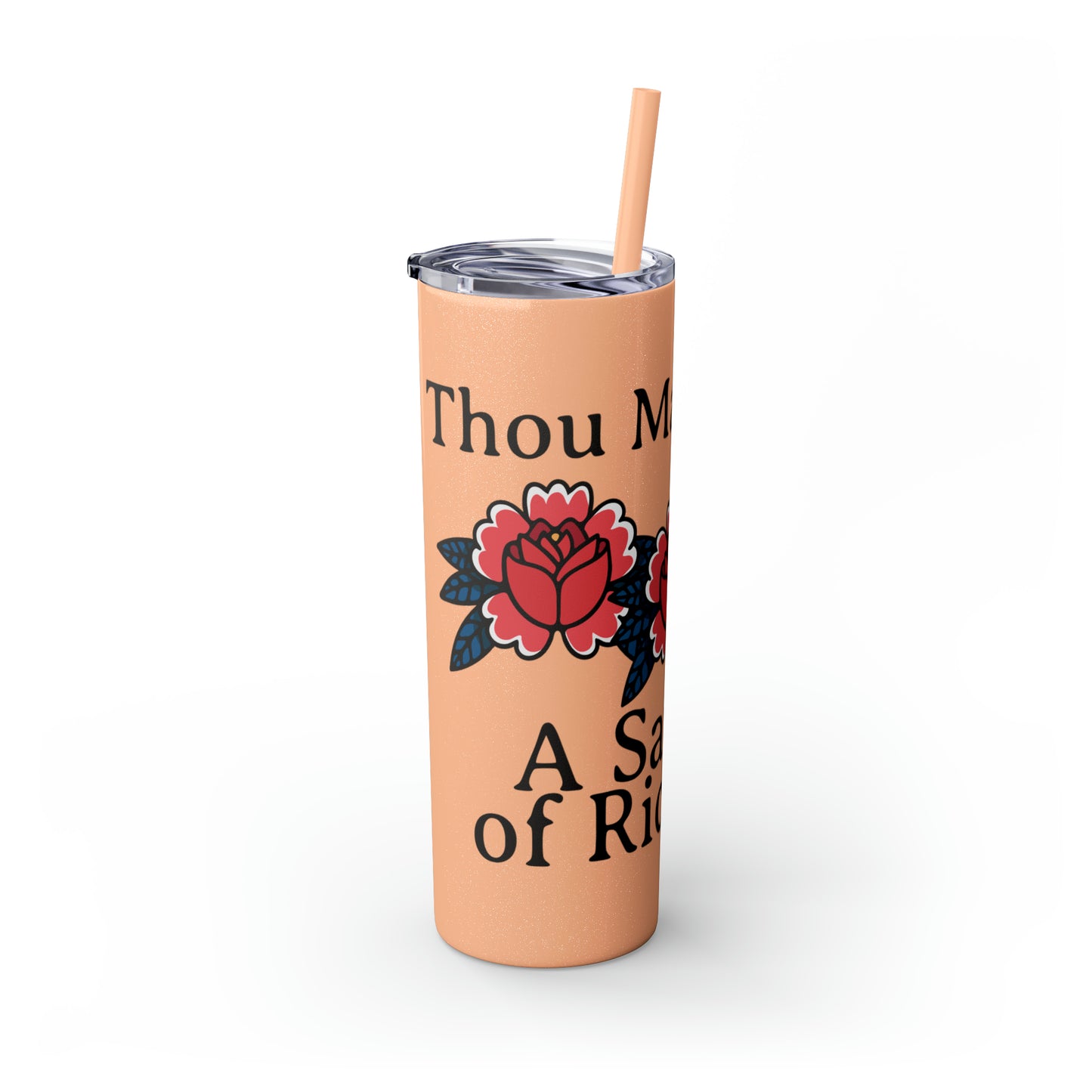 Skinny Tumbler with Straw, 20oz