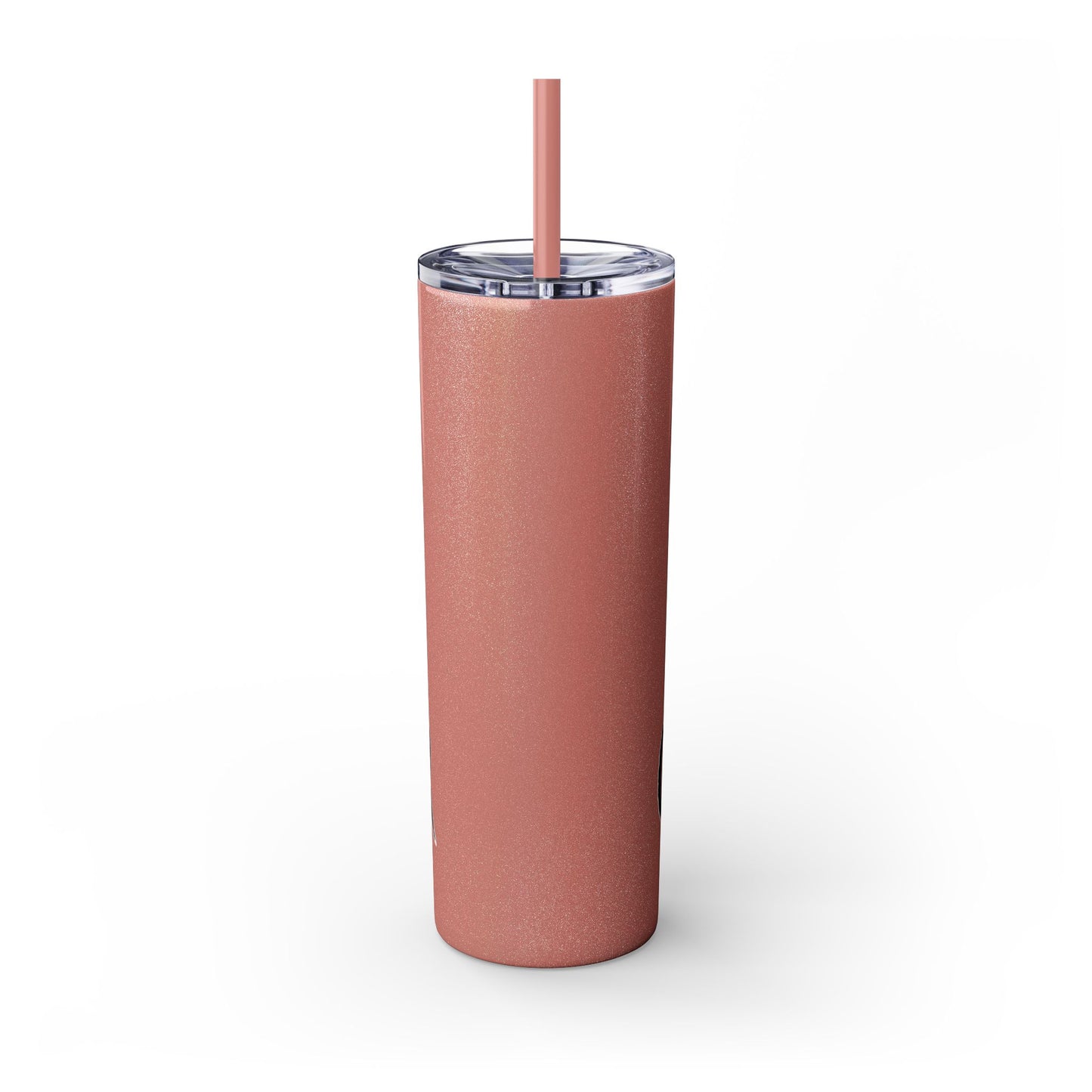 F CANCER Skinny Tumbler with Straw, 20oz