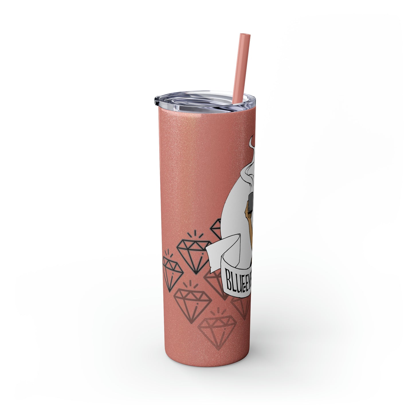 Skinny Tumbler with Straw, 20oz