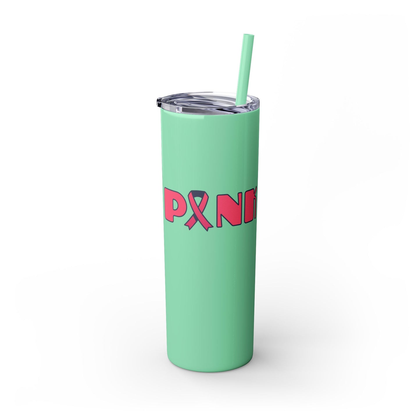 Breast Cancer Awareness Skinny Tumbler with Straw, 20oz