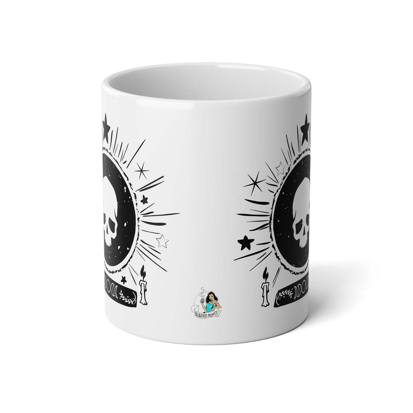 Skull Design Coffee Jumbo Mug, 20oz