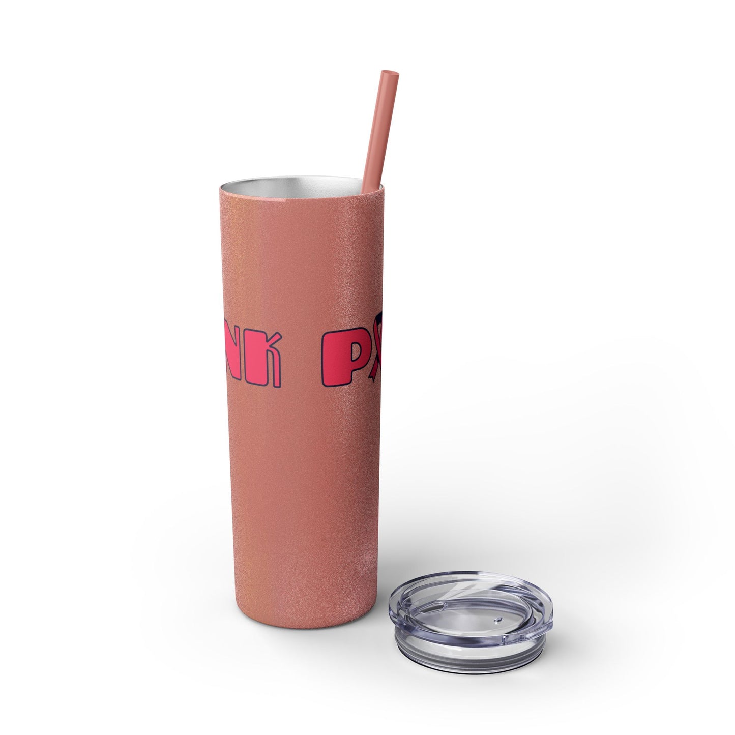 Breast Cancer Awareness Skinny Tumbler with Straw, 20oz