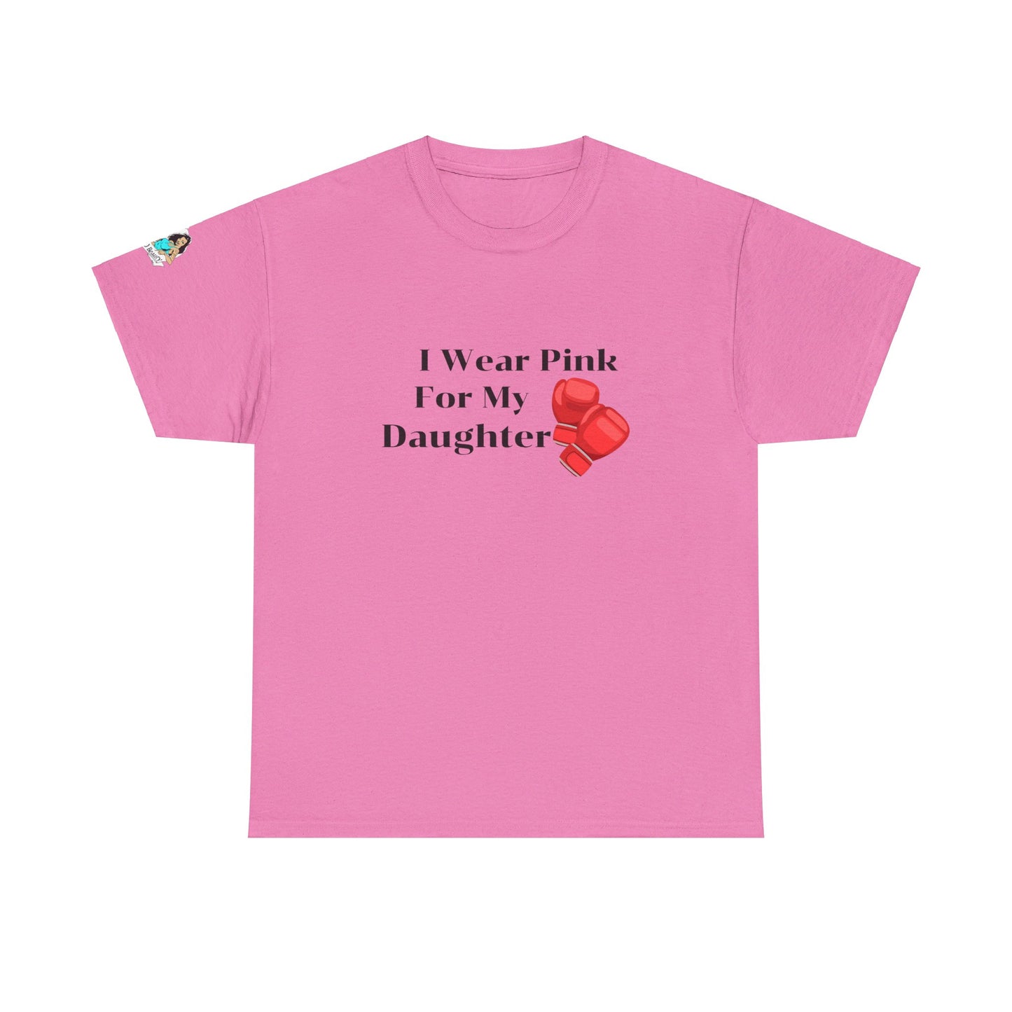 FRONT Breast Cancer Fight for Daughter Unisex Heavy Cotton Tee