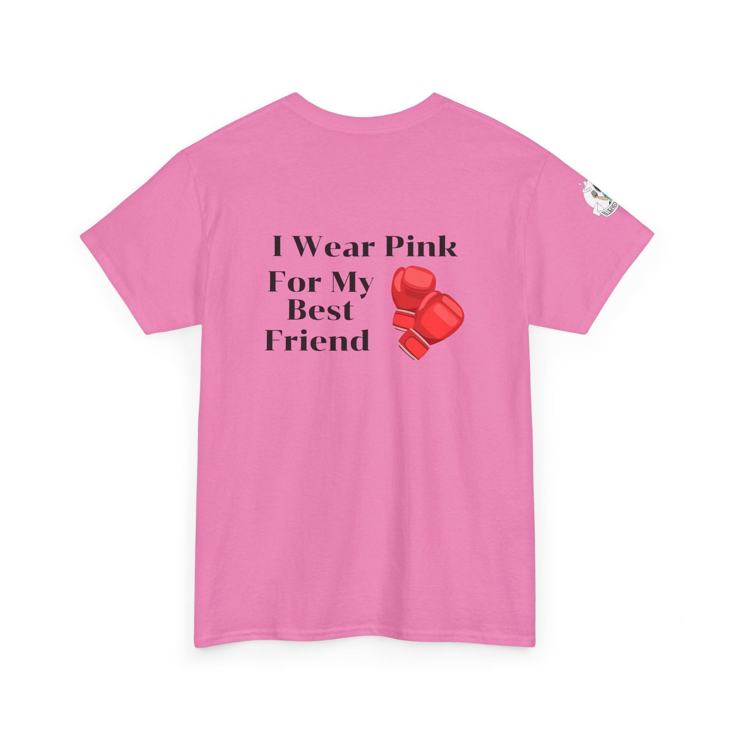 Breast Cancer Fight for Best Friend Unisex Heavy Cotton Tee