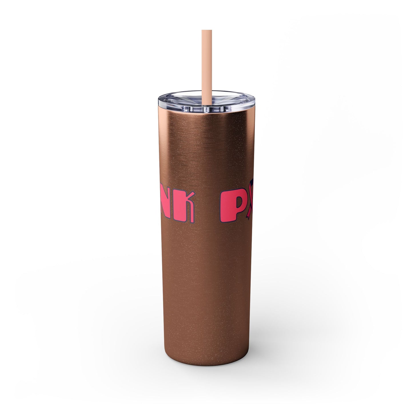 Breast Cancer Awareness Skinny Tumbler with Straw, 20oz