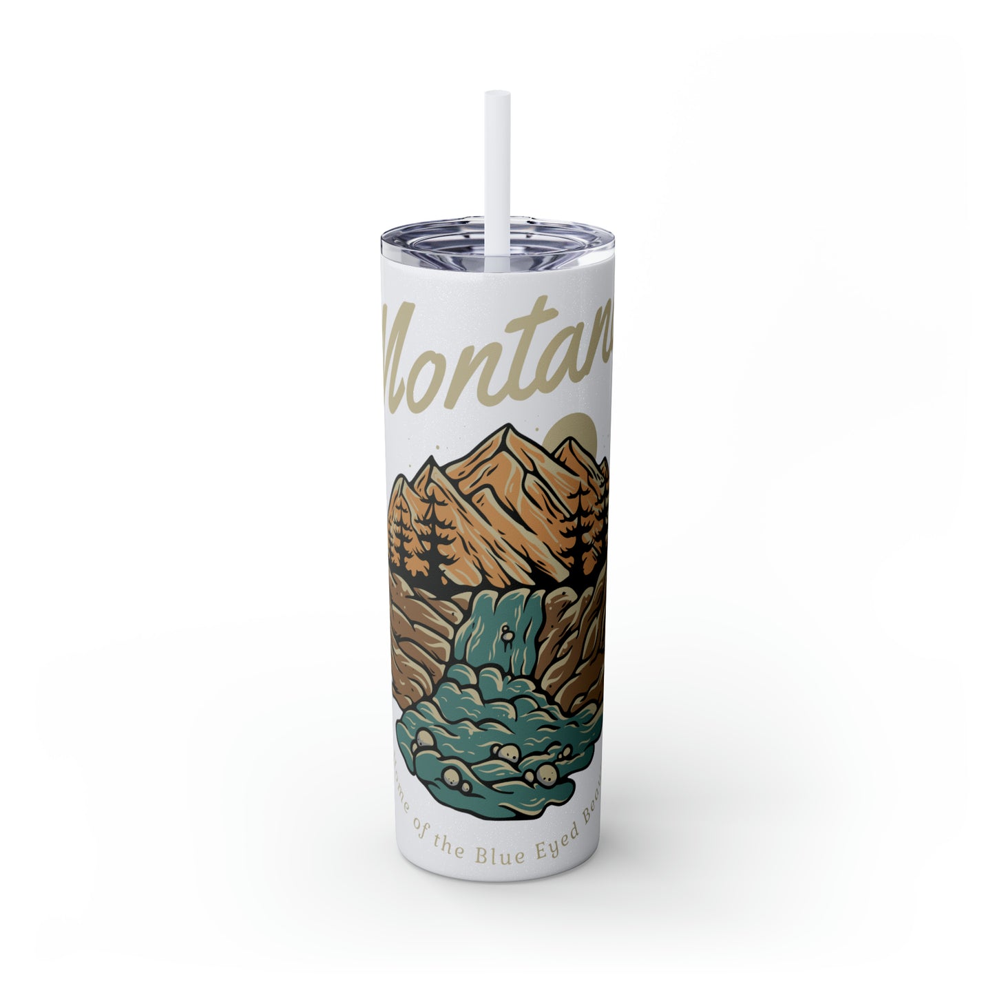 Skinny Tumbler with Straw, 20oz