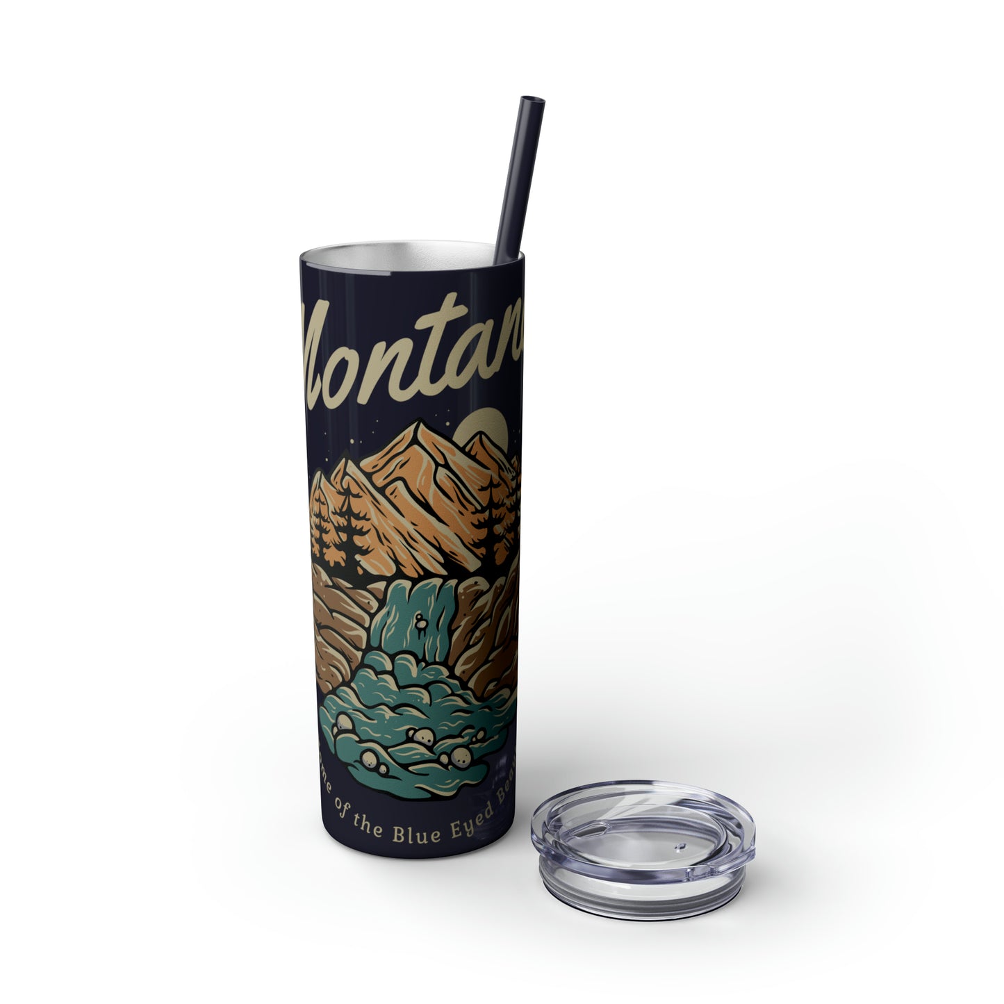 Skinny Tumbler with Straw, 20oz