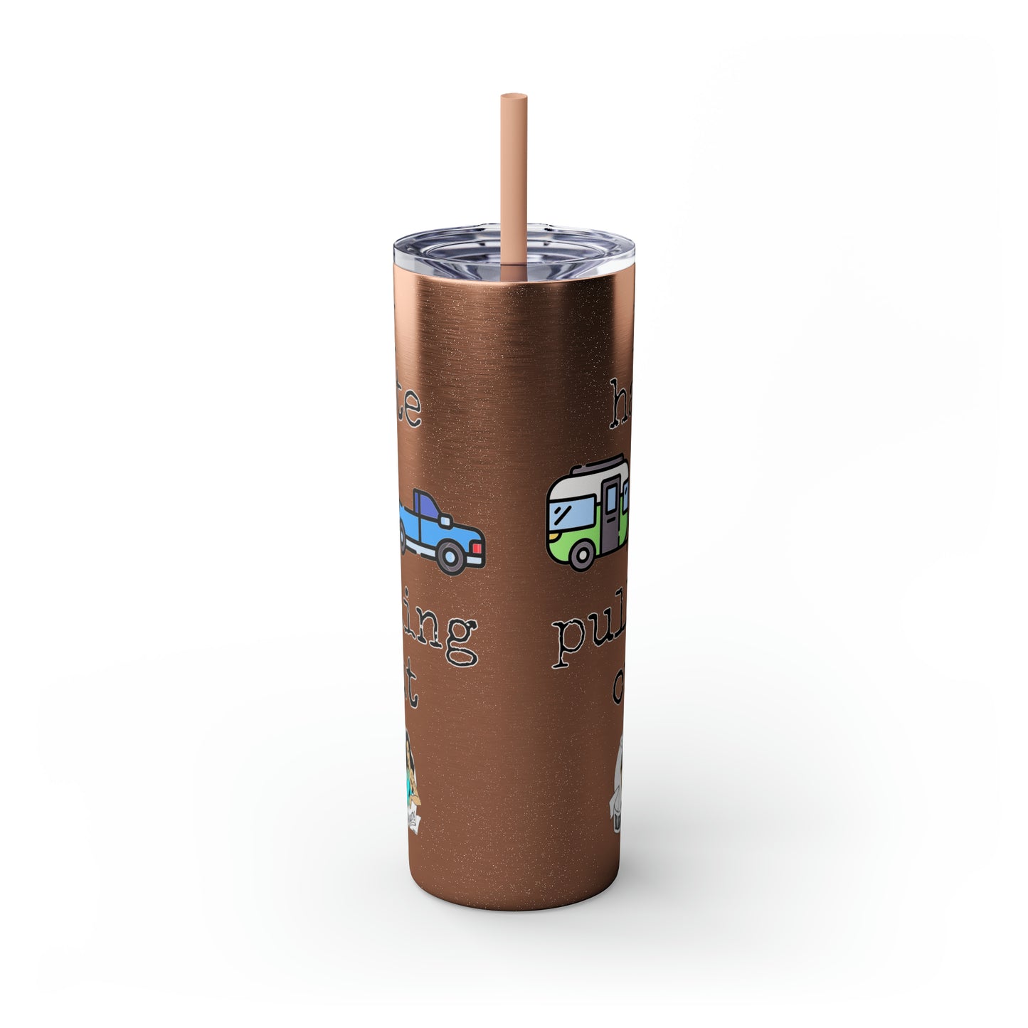 Skinny Tumbler with Straw, 20oz