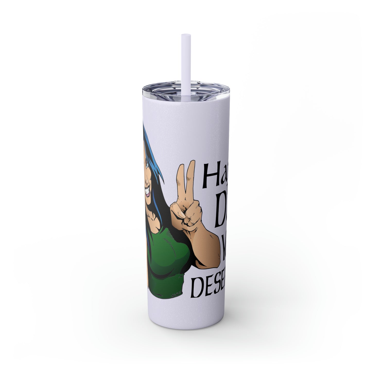 Skinny Tumbler with Straw, 20oz