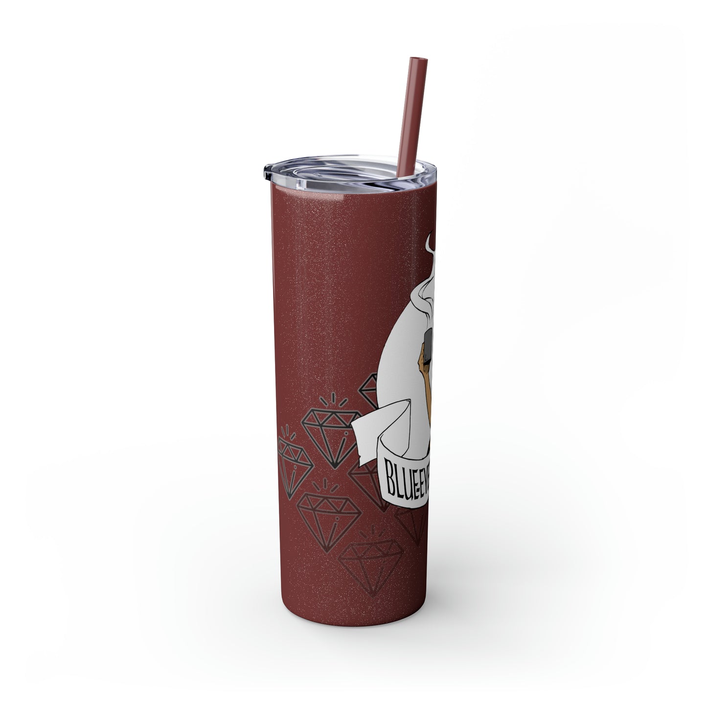 Skinny Tumbler with Straw, 20oz