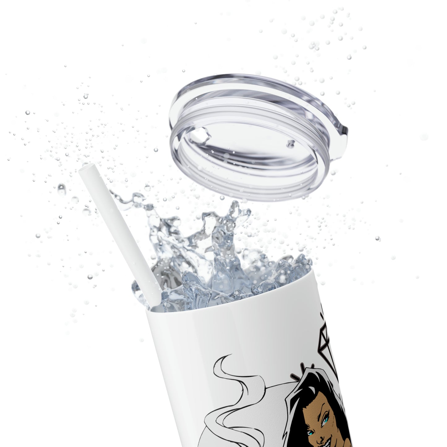 Skinny Tumbler with Straw, 20oz