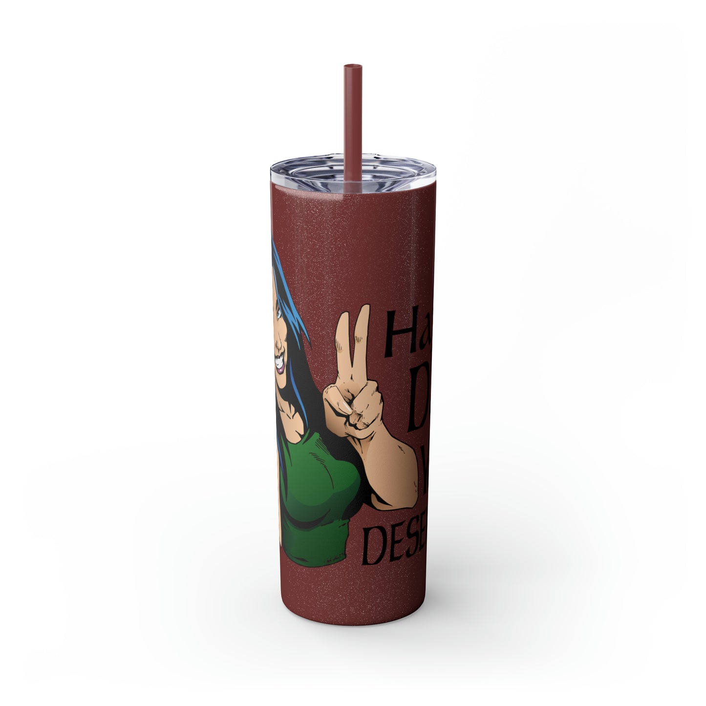 Skinny Tumbler with Straw, 20oz