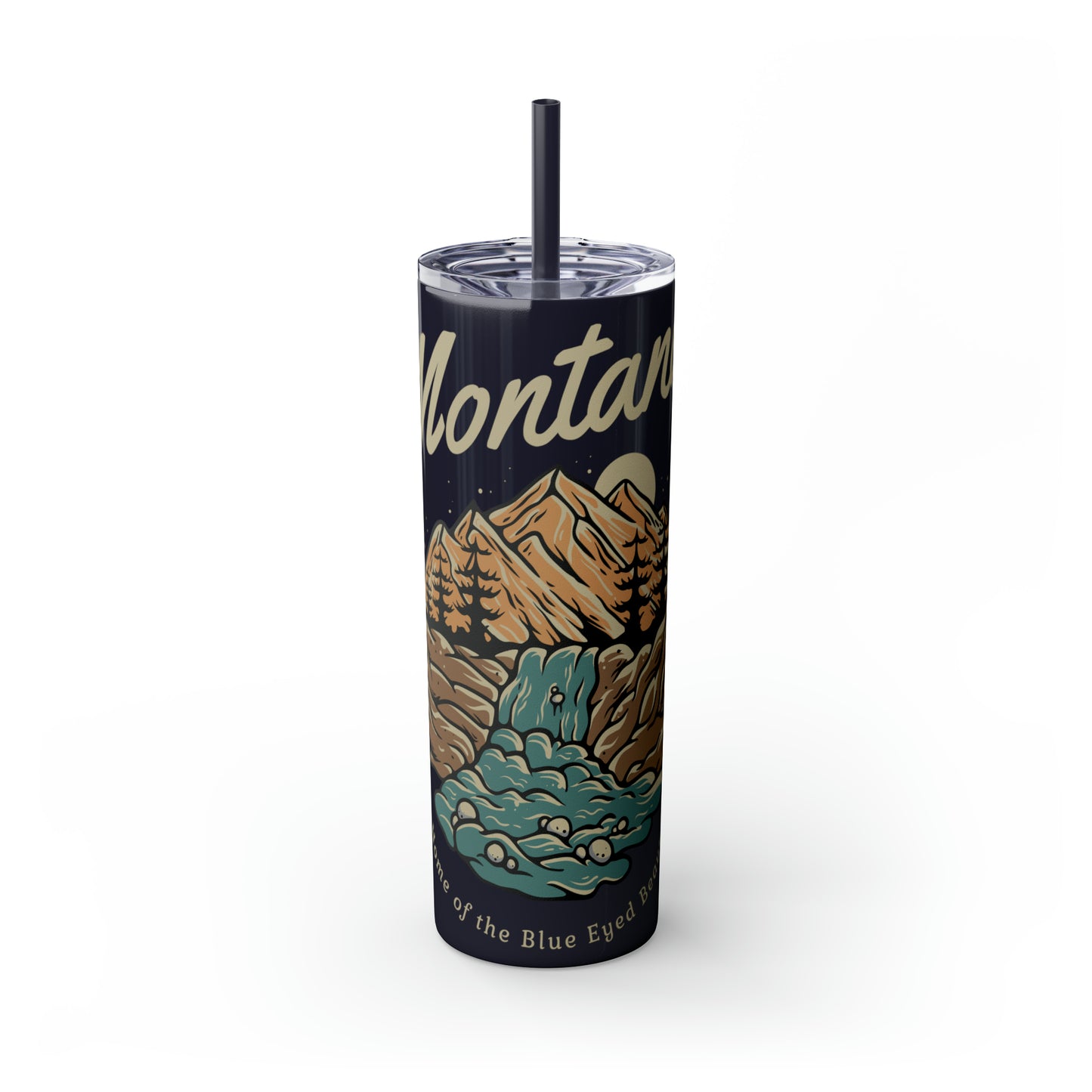 Skinny Tumbler with Straw, 20oz