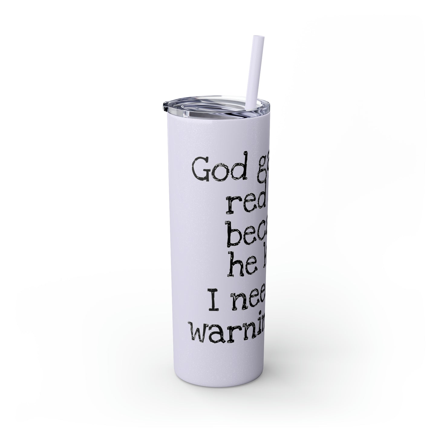 Skinny Tumbler with Straw, 20oz