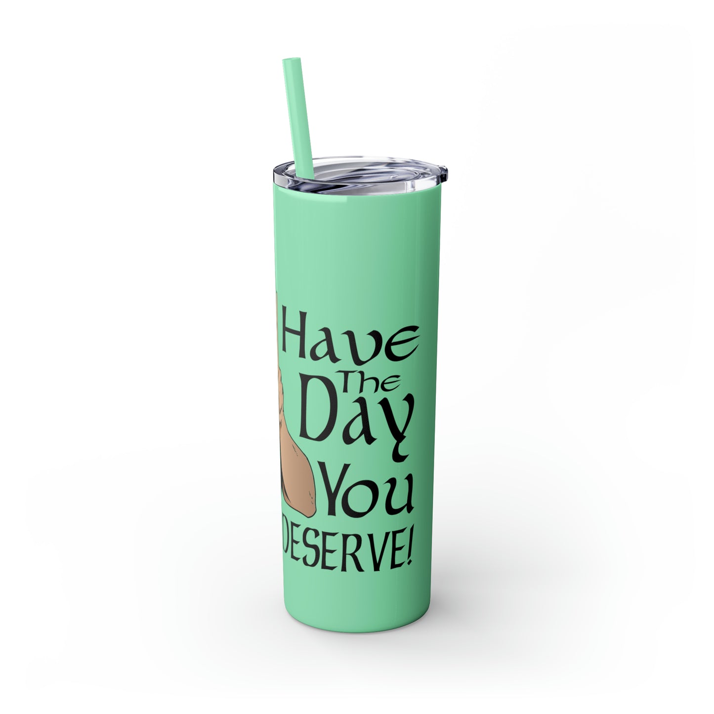 Skinny Tumbler with Straw, 20oz