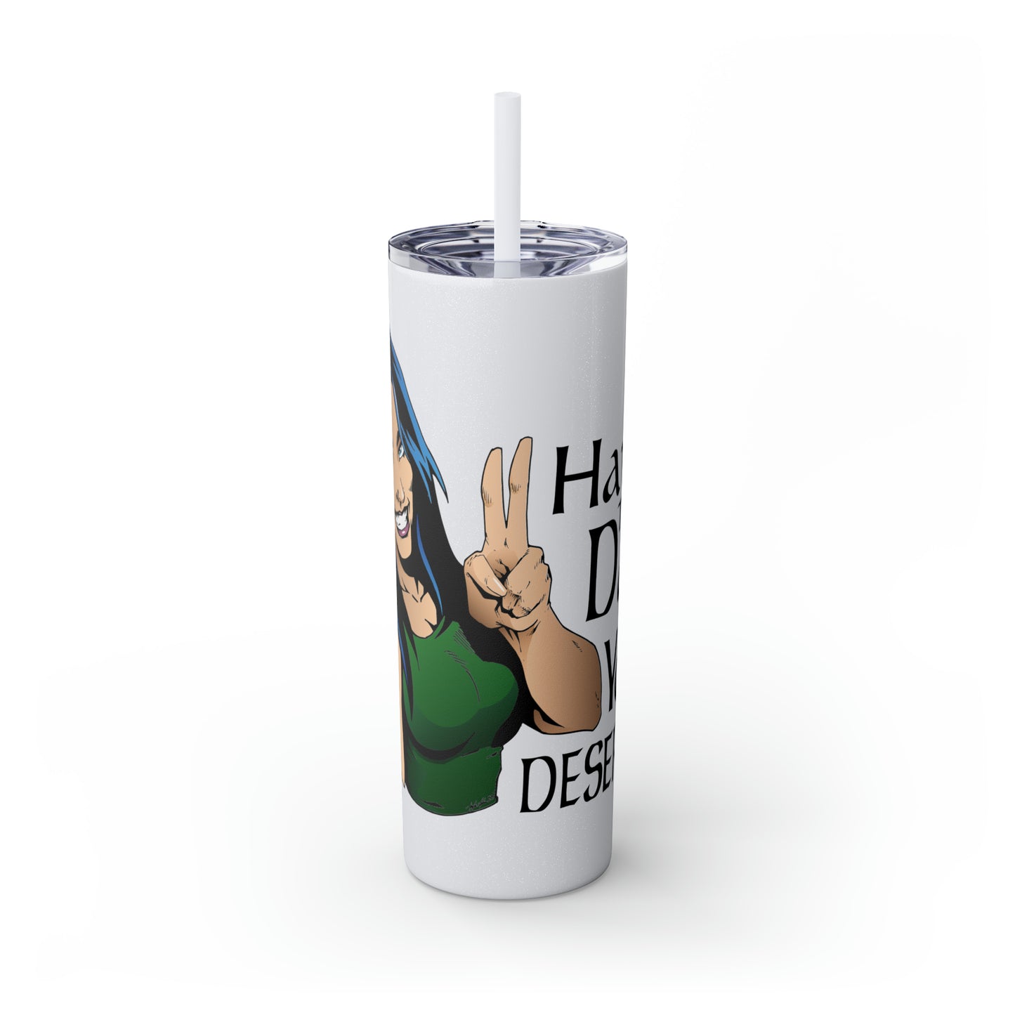 Skinny Tumbler with Straw, 20oz