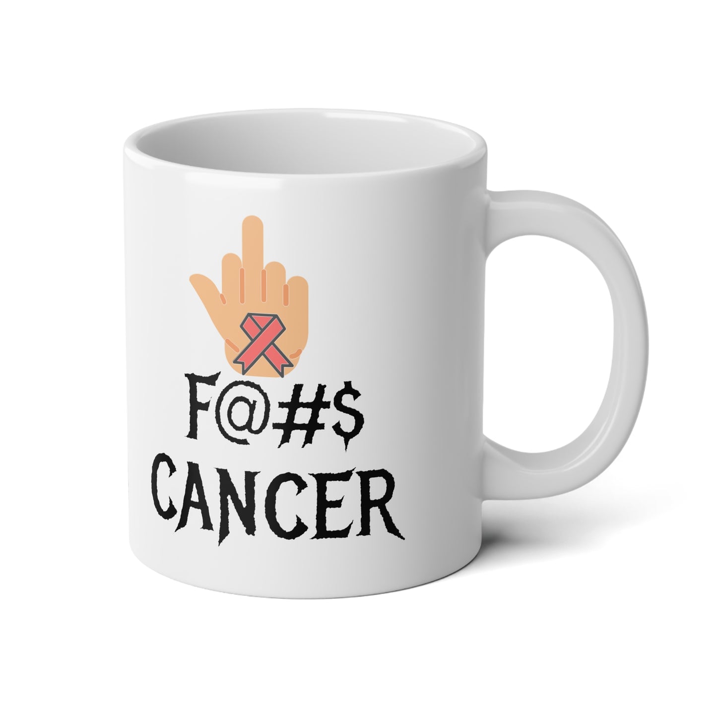 F CANCER Coffee Jumbo Mug, 20oz