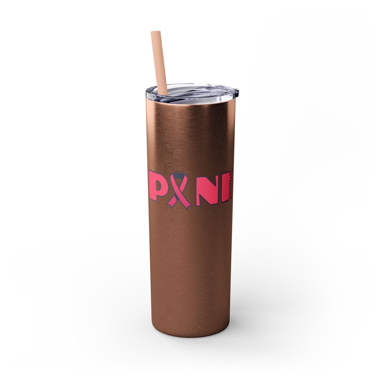 Breast Cancer Awareness Skinny Tumbler with Straw, 20oz