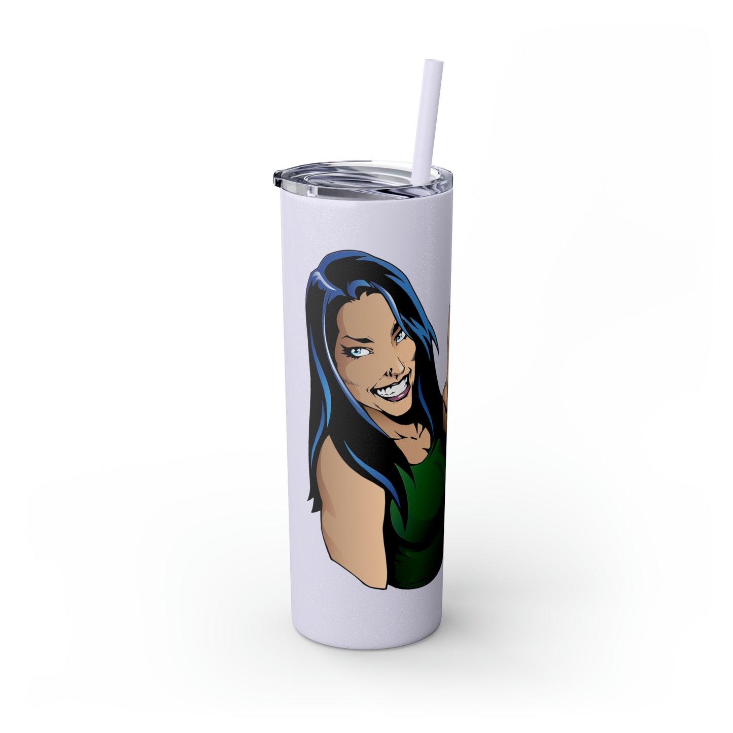 Skinny Tumbler with Straw, 20oz