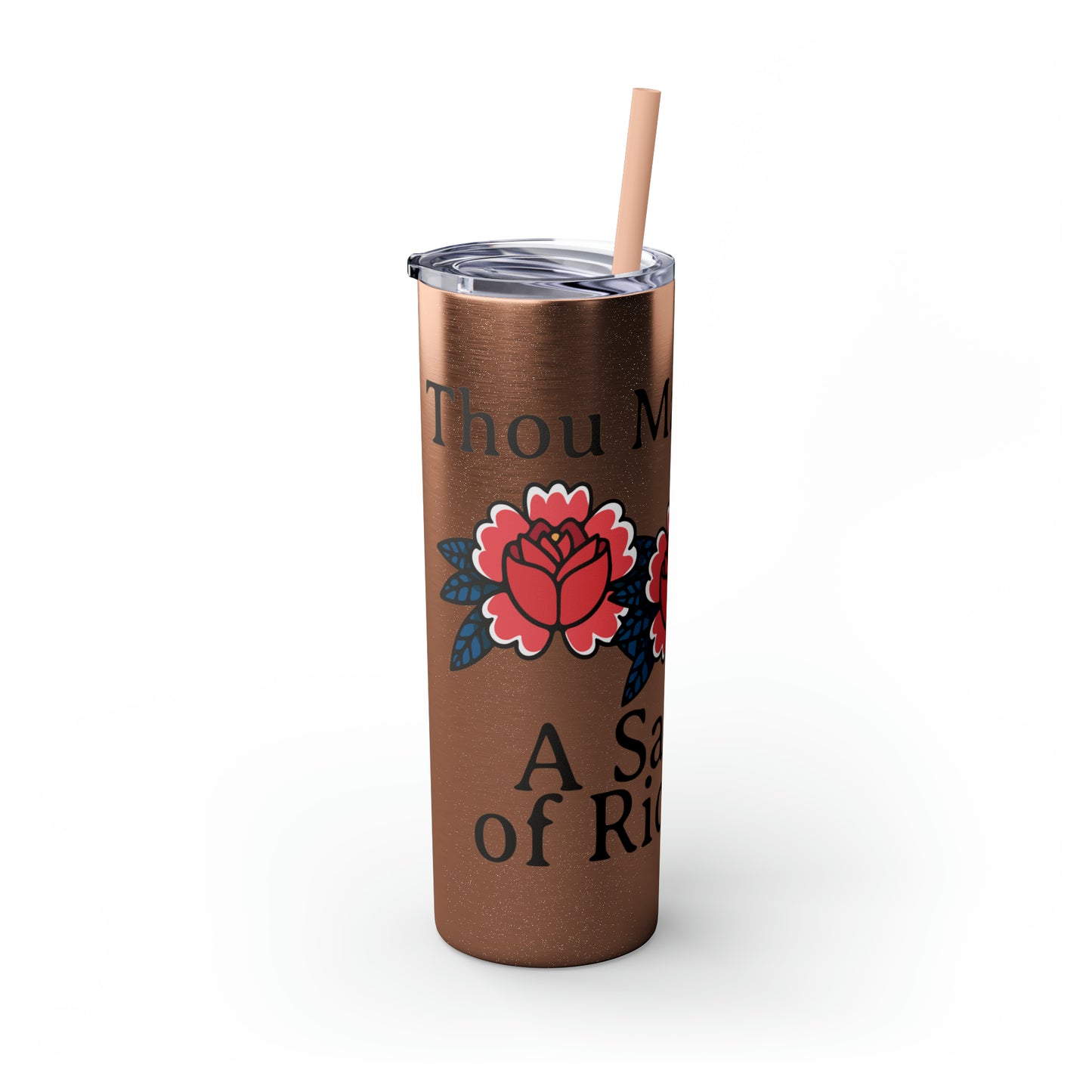 Skinny Tumbler with Straw, 20oz