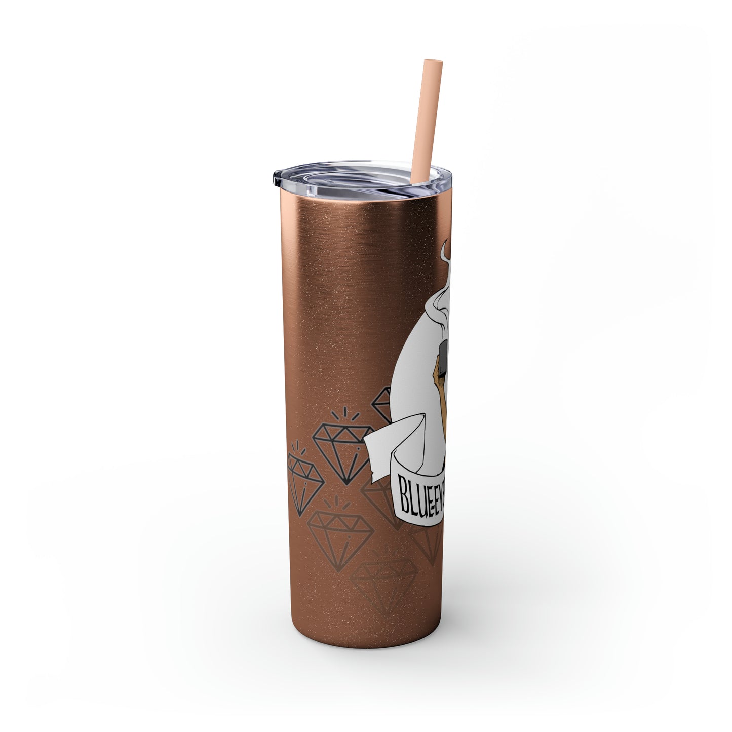 Skinny Tumbler with Straw, 20oz