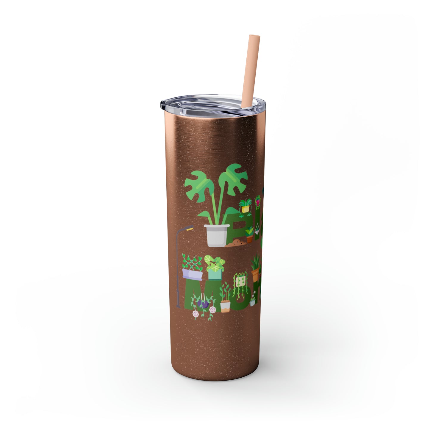 Skinny Tumbler with Straw, 20oz