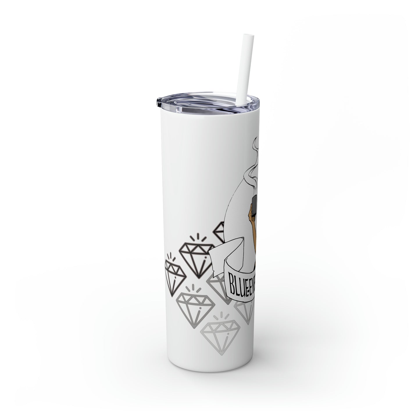 Skinny Tumbler with Straw, 20oz