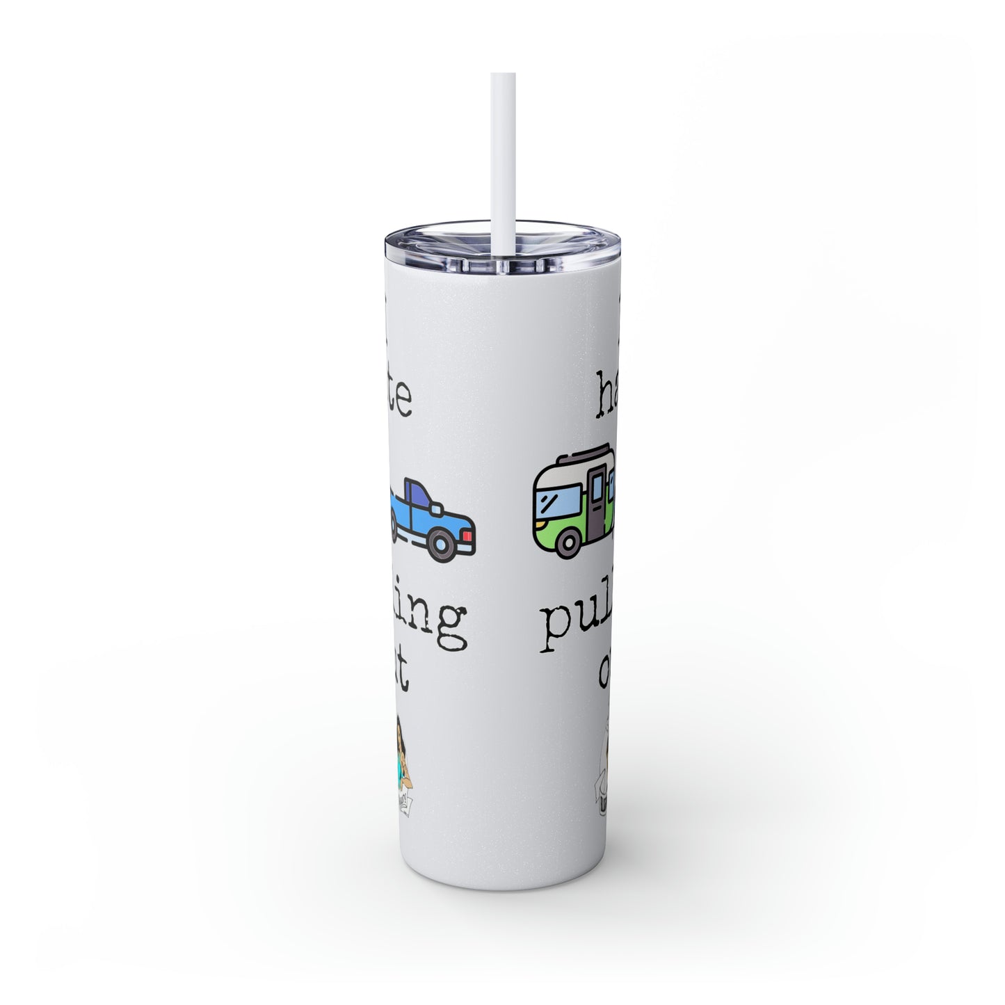 Skinny Tumbler with Straw, 20oz