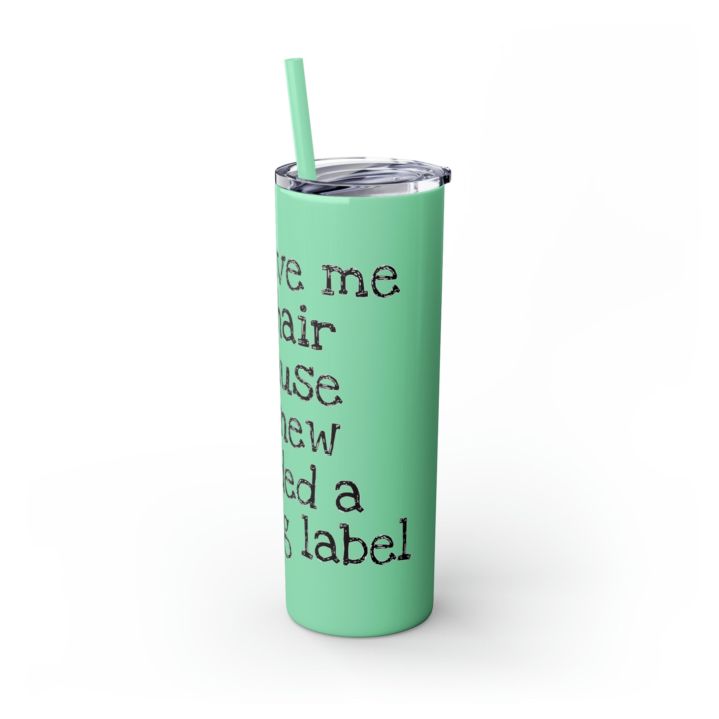 Skinny Tumbler with Straw, 20oz