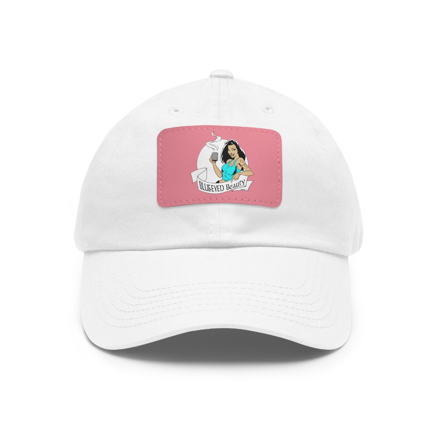 Dad Hat with Leather Patch (Rectangle)