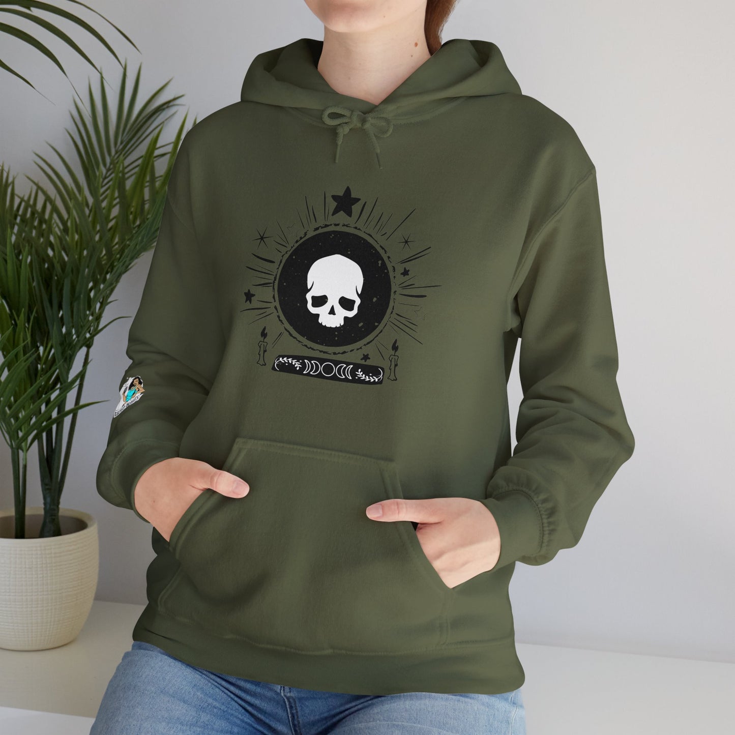 Skull Design Unisex Heavy Blend™ Hooded Sweatshirt