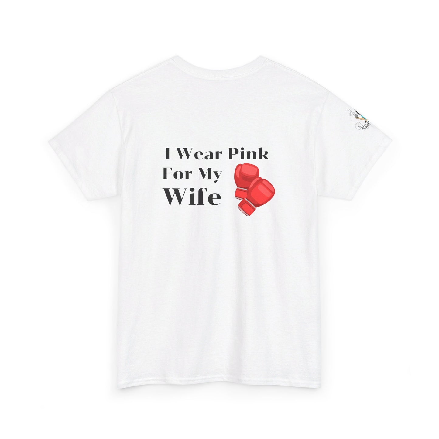 Breast Cancer Fight for Wife Unisex Heavy Cotton Tee